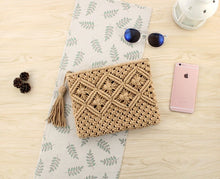 Load image into Gallery viewer, Woman high quality beach bag straw clutch