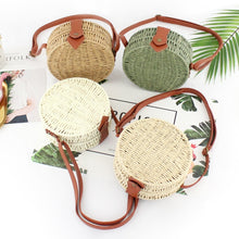 Load image into Gallery viewer, Women Summer Rattan Bag 2019 Round Straw Bags