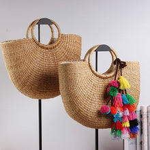 Load image into Gallery viewer, 2019 new high quality tassel Rattan Bag