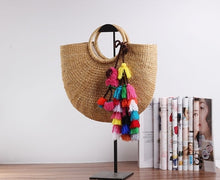 Load image into Gallery viewer, 2019 new high quality tassel Rattan Bag