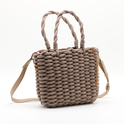 2019 thick Cotton Rope Straw Bag