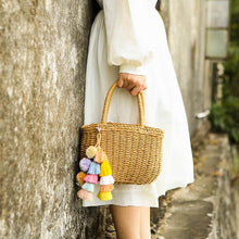 Load image into Gallery viewer, Handmade Boho PomPom Tassels Bag