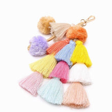 Load image into Gallery viewer, Handmade Boho PomPom Tassels Bag