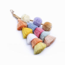 Load image into Gallery viewer, Handmade Boho PomPom Tassels Bag