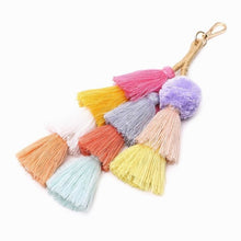 Load image into Gallery viewer, Handmade Boho PomPom Tassels Bag