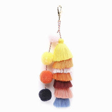 Load image into Gallery viewer, Handmade Boho PomPom Tassels Bag