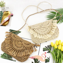 Load image into Gallery viewer, Tassel Straw bag